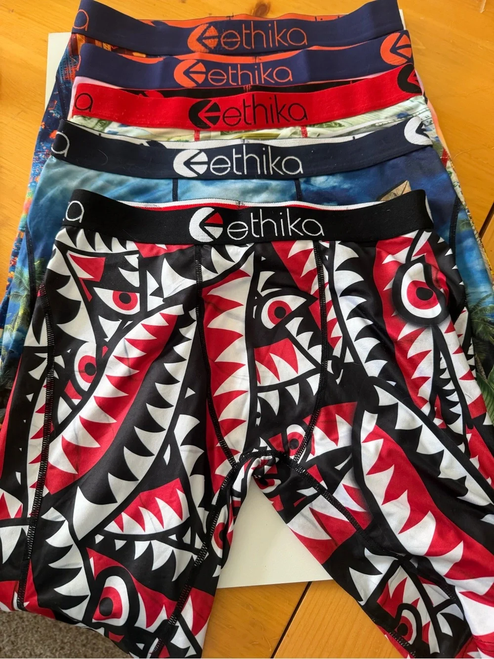 Lot of 5 Ethika boxer briefs in medium